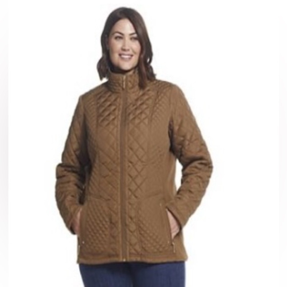 (#14)Weatherproof Brown Quilted Jacket